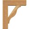 Ekena Millwork Funston Block Rough Sawn Bracket w/ Offset Brace, Western Red Cedar, 6"W x 18"D x 22"H BKT0604X18X22FST05RWR - alternate 2